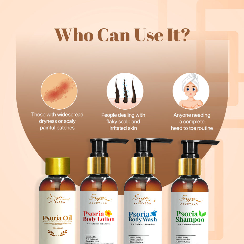 Complete Psoria Kit (Body Wash + Body Lotion + Psoria Oil + Shampoo)